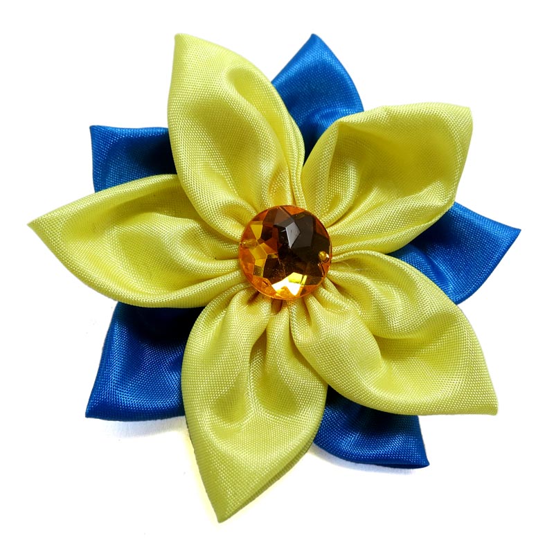Bros jilbab bintang kuning biru