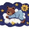 Latch Hook Kit Karpet Teddy Bear 54X40cm L18