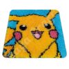 L168 Print 45x45 cm Latch Hook Kit Karpet Rajut Pikachu