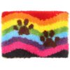 L222 Print 52x38cm Latch Hook Kit Karpet Rajut Rainbow Paw