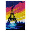 L223 Print 52x38cm Latch Hook Kit Karpet Rajut Eiffel