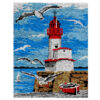 L226 Print 52x38cm Latch Hook Kit Karpet Rajut Mercusuar