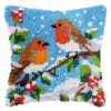 L235 Print 43x43cm Latch Hook Kit Sarung Bantal Rajut Robin