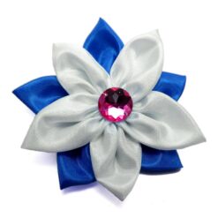Bros jilbab bintang biru putih