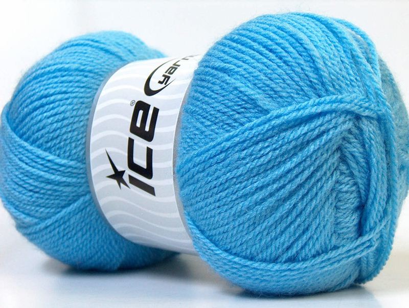 Benang Rajut Impor Super Baby Blue 21E