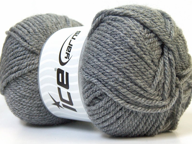 Benang Rajut Ice Atlas Grey 20E