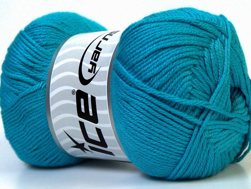 Benang Rajut Ice Tropical Turquoise 43B