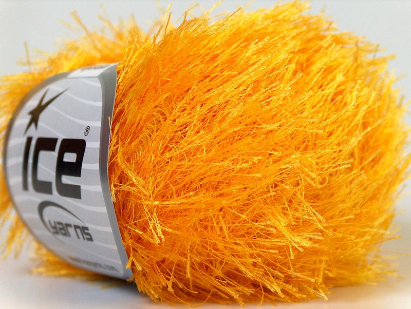 Benang Rajut Ice Eyelash Yellow 72E