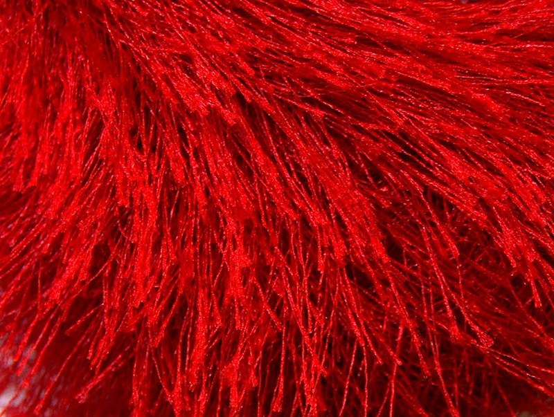 Benang Rajut Ice Eyelash Red 72D - Gambar 2