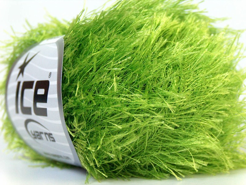 Benang Rajut Ice Eyelash Green 72B