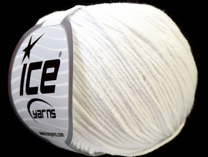 Benang Rajut Ice Alara White 77B