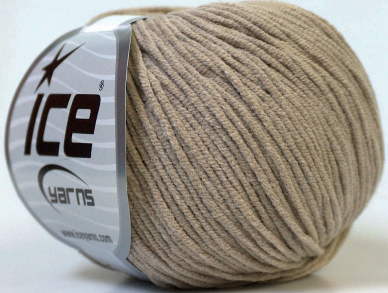 Benang Rajut Ice Alara Beige 77D