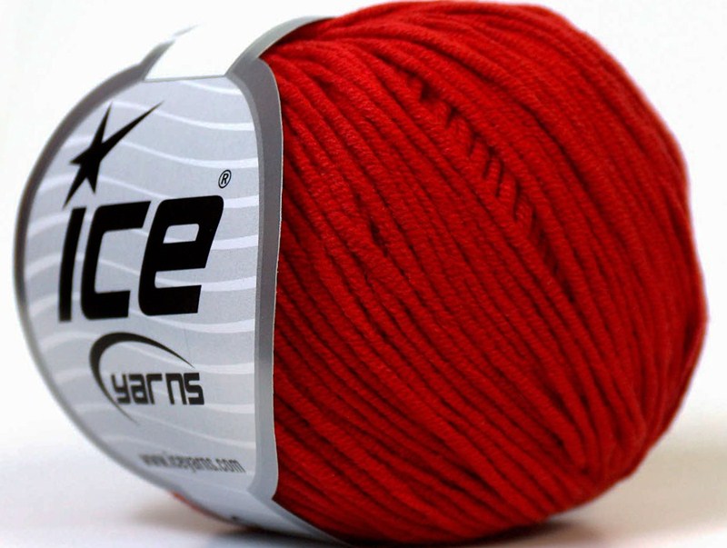 Benang Rajut Ice Alara Red 77F