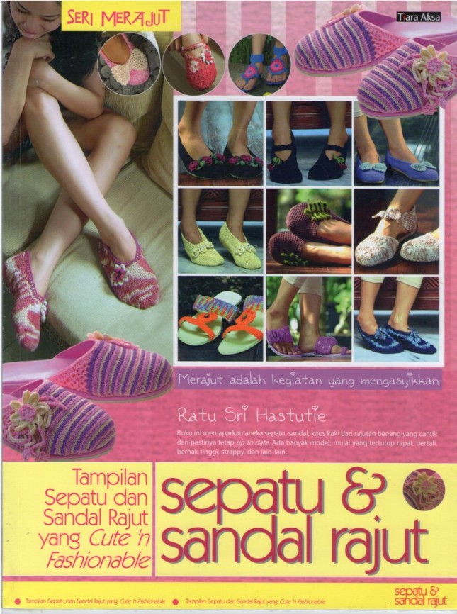  Buku  Sepatu Sandal  Rajut Maya Crafts