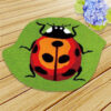 L79 Latch Hook Kit Karpet Rajut Ladybug Orange 50X36 cm