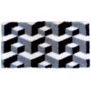 L85 Latch Hook Kit Karpet Rajut 3D Blocks 60x40 cm