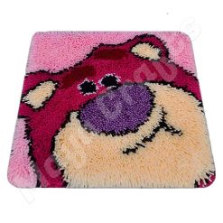 L167 Print 45x45 cm Latch Hook Kit Karpet Rajut Lotso Bear